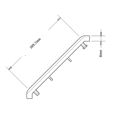 40-230-0 MODULAR SOLUTIONS ALUMINUM GUSSET<br>90MM X 90MM BLACK PLASTIC CAP COVER FOR 40-130-1, FOR A FINISHED APPEARANCE